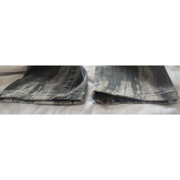 Joe's Jeans Skinny Jeans Stretch Mid-Rise Gray Feather Tie-Dyed Boho Size 4 - Picture 11 of 12